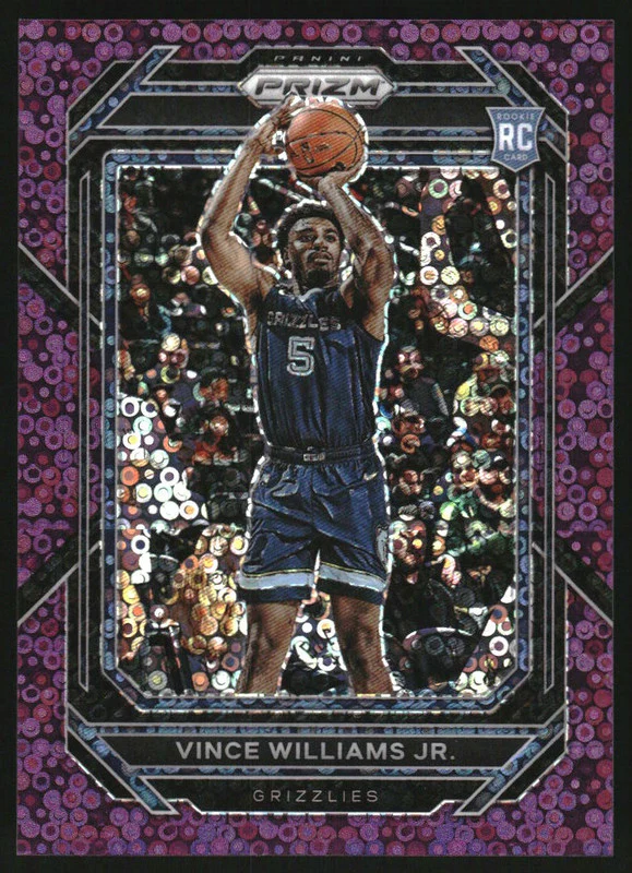2022-23 Panini Prizm Prizms Fast Break Purple #255 Vince Williams Jr. RC /75