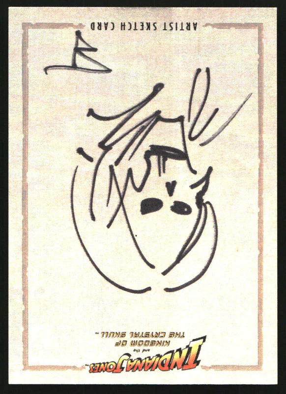 2008 Indiana Jones Kingdom of The Crystal Skull Sketch Card 1/