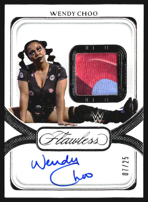 2024 Panini Flawless WWE Signature Prime Materials Wendy Choo Auto /25