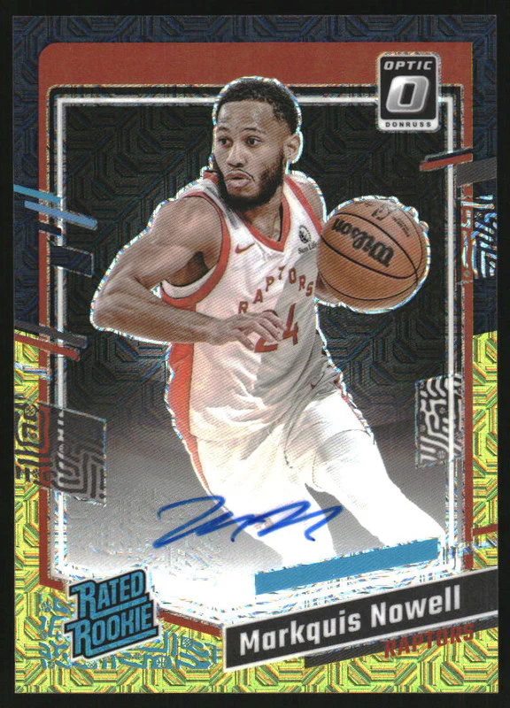 2023-24 Donruss Optic Choice Black Gold #264 Markquis Nowell RC Auto /8