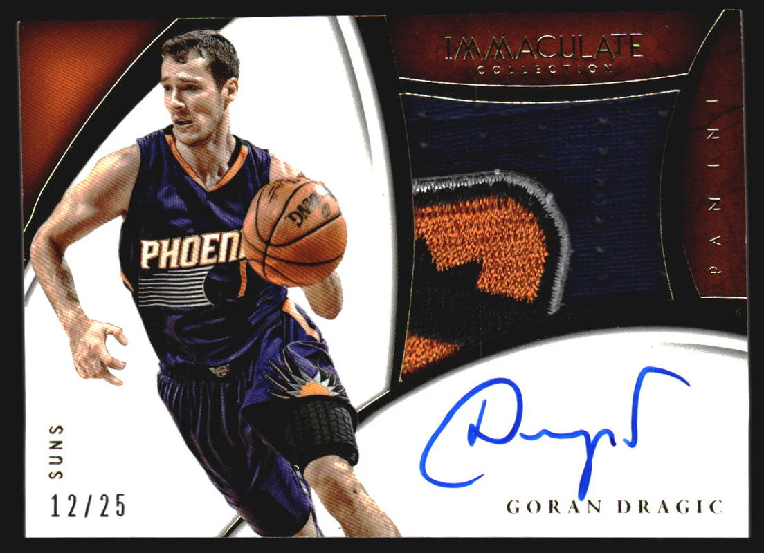2014-15 Immaculate Collection Premium Autograph Patches Goran Dragic Auto /25