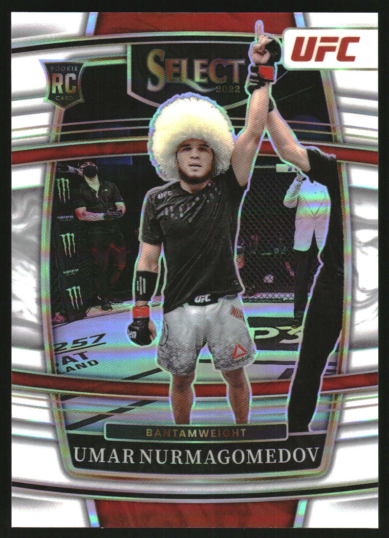 2022 Select UFC Prizms White #81 Umar Nurmagomedov RC Rookie /75