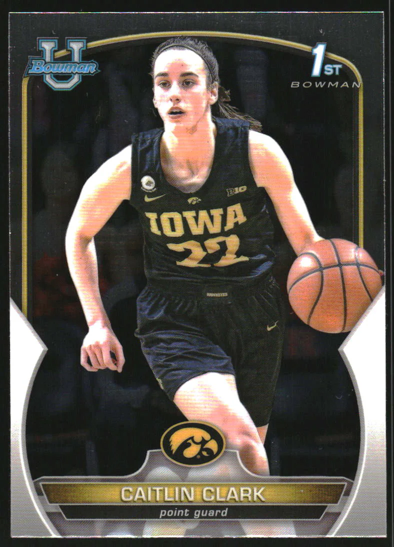 2022-23 Bowman Chrome University #50 Caitlin Clark RC Rookie