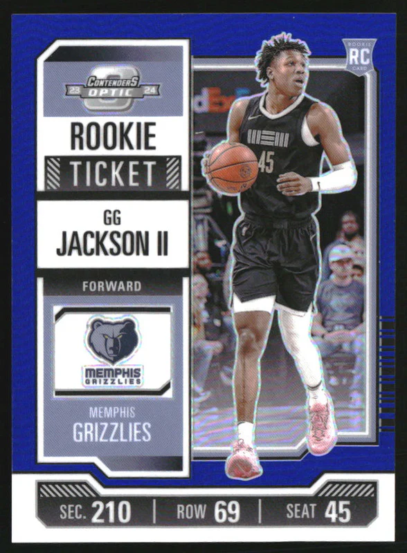 2023-24 Panini Contenders Optic Rookies Blue #6 GG Jackson II RC Rookie