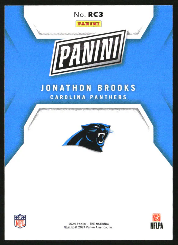 2024 Panini National Convention Rookies Red #RC3 Jonathon Brooks RC /99 - Image 2
