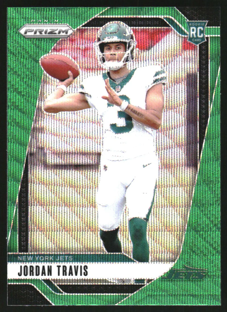 2024 Panini Prizm Prizms Green Wave #359 Jordan Travis RC Rookie