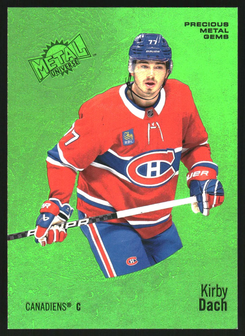 2022-23 Metal Universe Precious Metal Gems Green #44 Kirby Dach /100