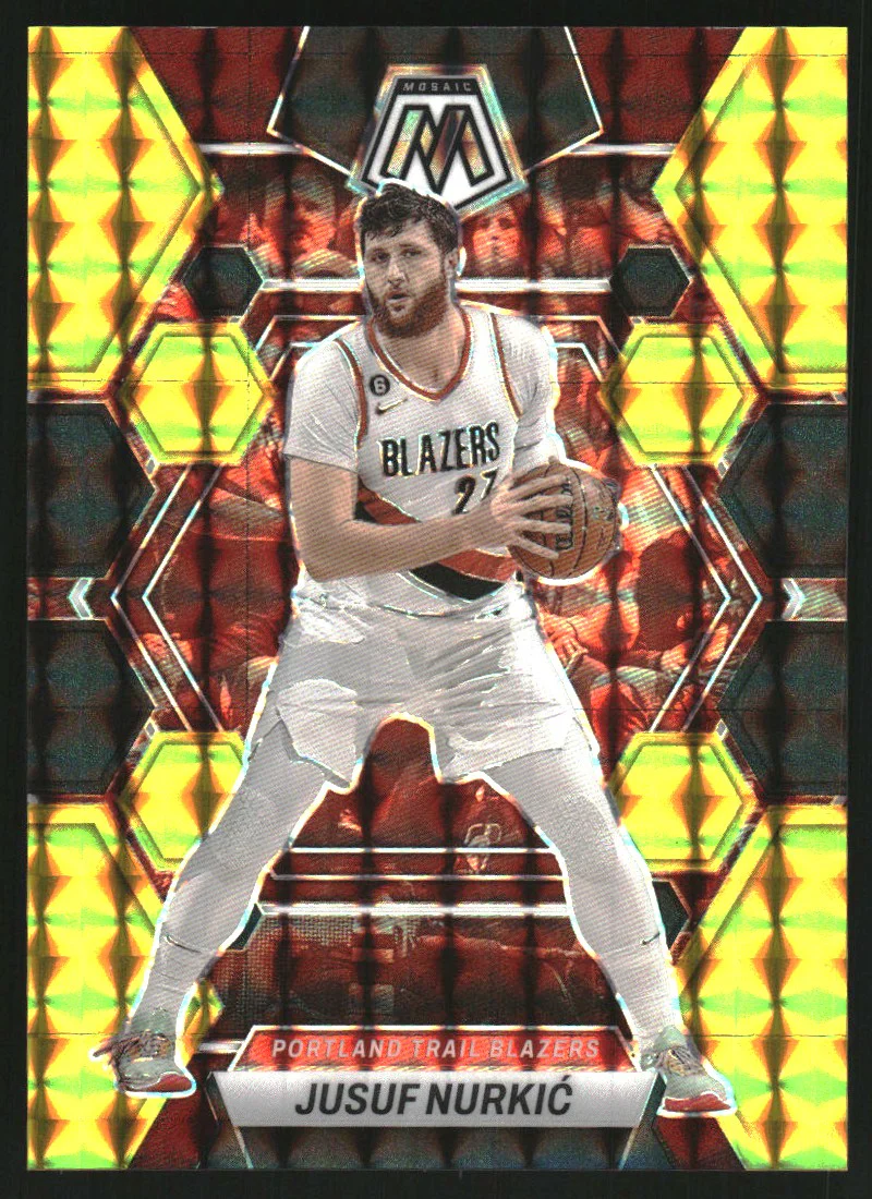 2022-23 Panini Mosaic Mosaic Choice Black Gold #43 Jusuf Nurkic /8
