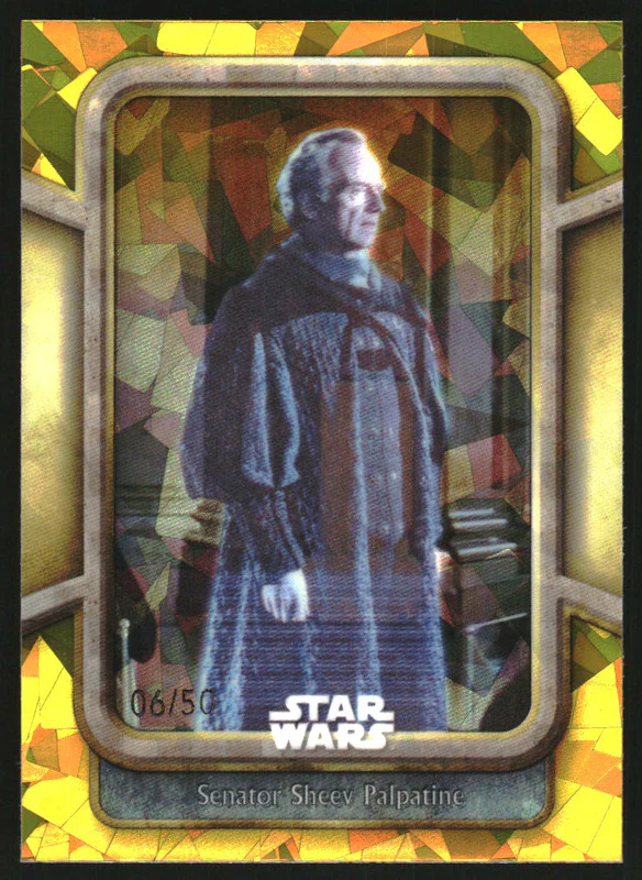 2024 Topps Sapphire Star Wars Phantom 25th Gold #10 Senator Sheev Palpatine /50