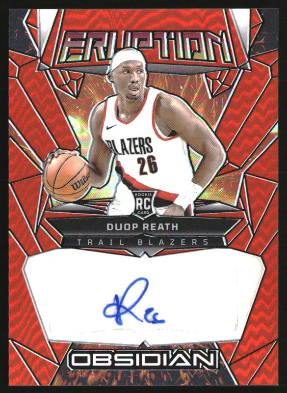 2023 Obsidian Rookie Eruption Auto Electric Etch Orange Flood Duop Reath RC /75