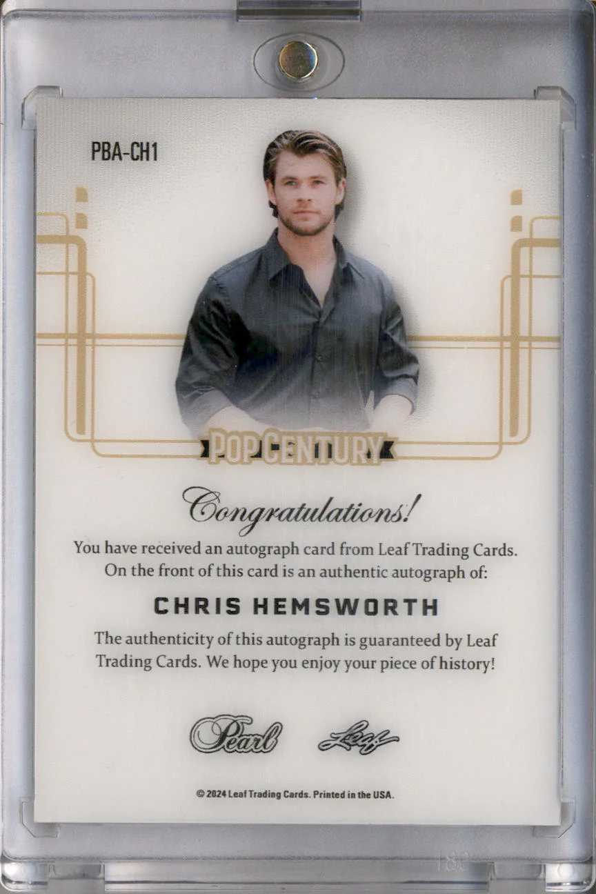 2024 Leaf Pearl Pop Century Autograph #PBACH1 Chris Hemsworth Auto /8 - Image 2