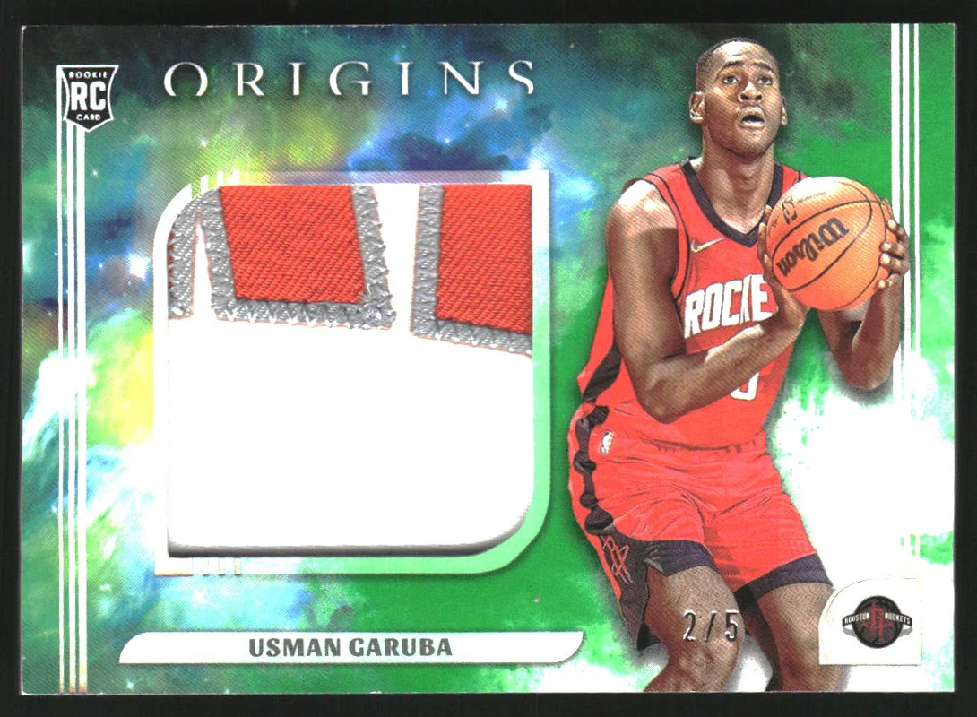 2021-22 Panini Origins Rookie Jumbo Jerseys Green Usman Garuba RC /5