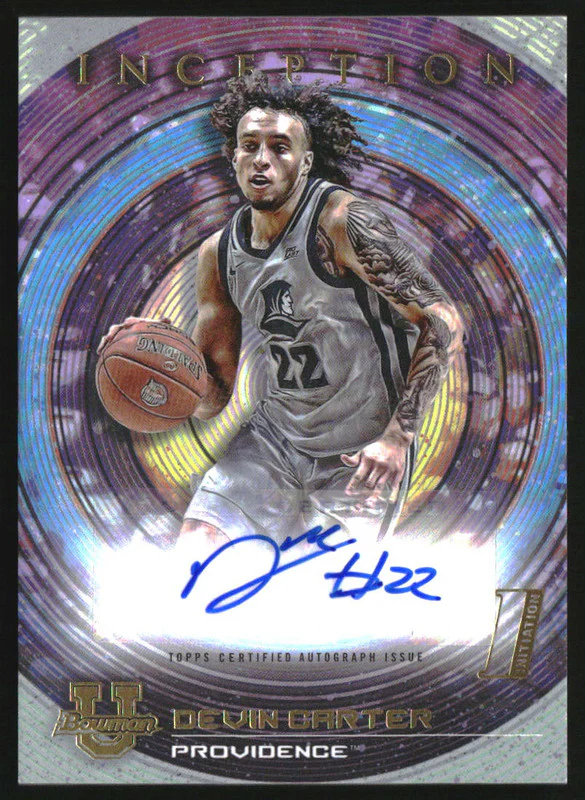 2022-23 Bowman Inception University Autographs #BIADC Devin Carter Auto