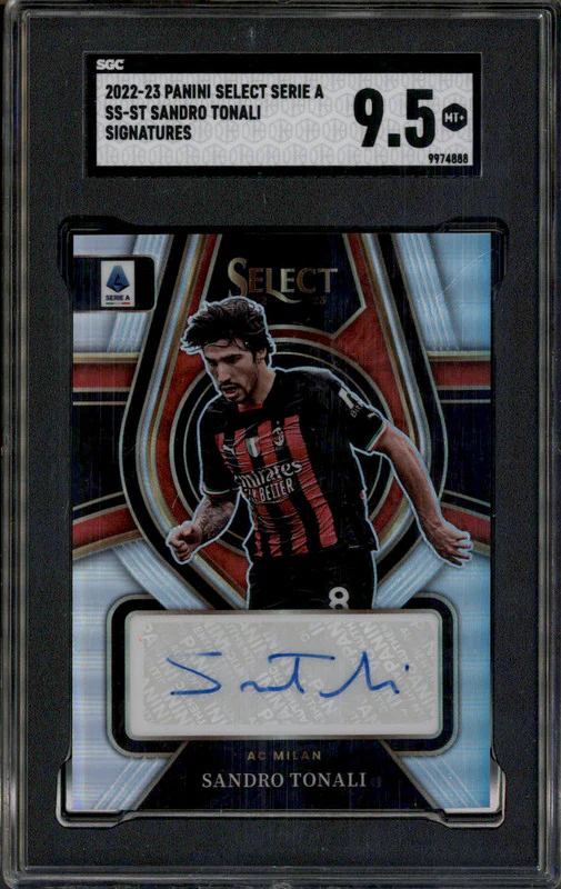 2022 Select Serie A Signatures Sandro Tonali Autograph Auto SGC 9.5