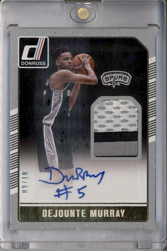 2016-17 Donruss Rookie Materials Signatures Prime Dejounte Murray RC Auto /10