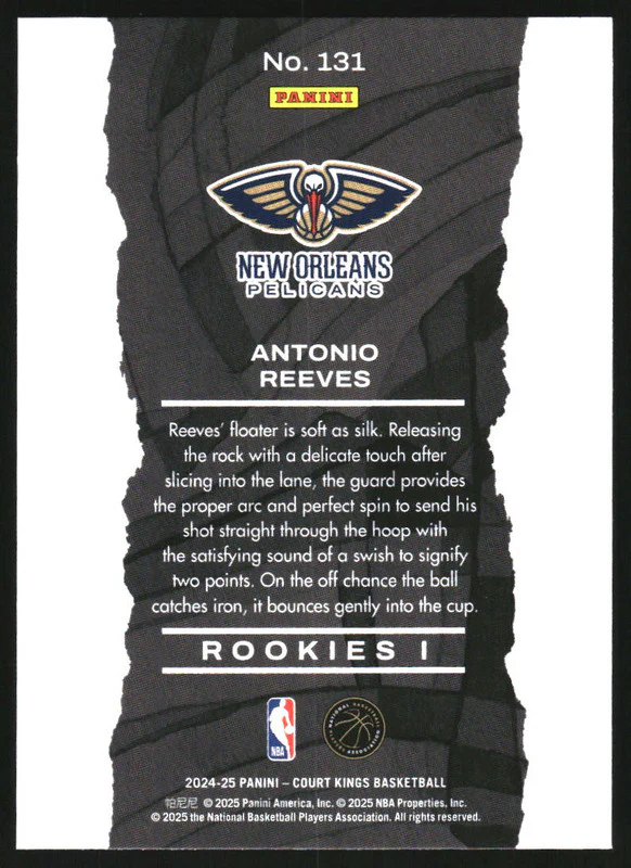 2024-25 Court Kings #131 Antonio Reeves RC Rookie - Image 2