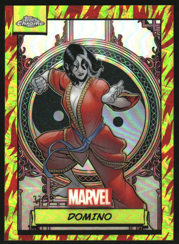 2024 Topps Chrome UK Marvel Human Torch Refractors #67 Domino /39