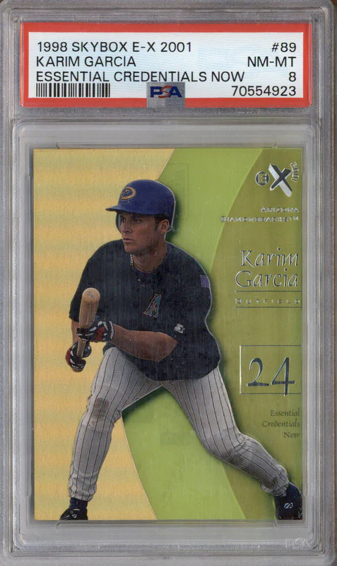 1998 Skybox E-X 2001 Essential Credentials Now #89 Karim Garcia /89 PSA 8