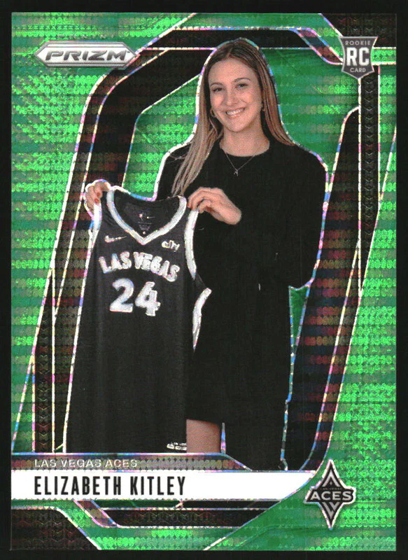 2024 Panini WNBA Prizm Green Pulsar Prizm #140 Elizabeth Kitley RC /25