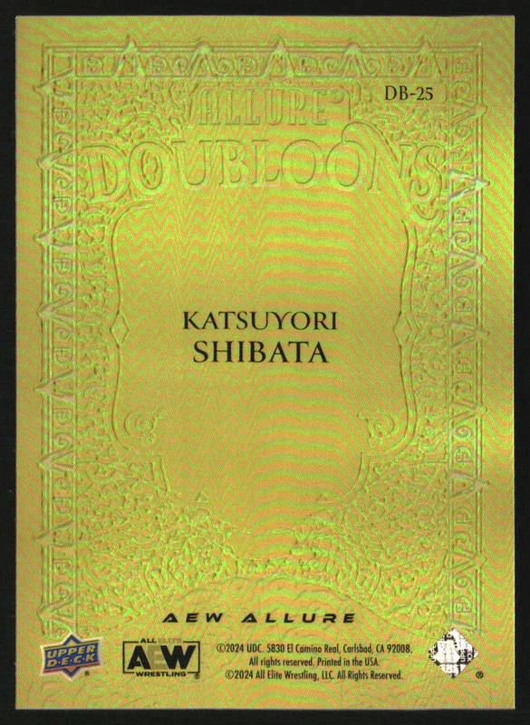 2024 Upper Deck Allure AEW Doubloons #DB-25 Katsuyori Shibata - Image 2