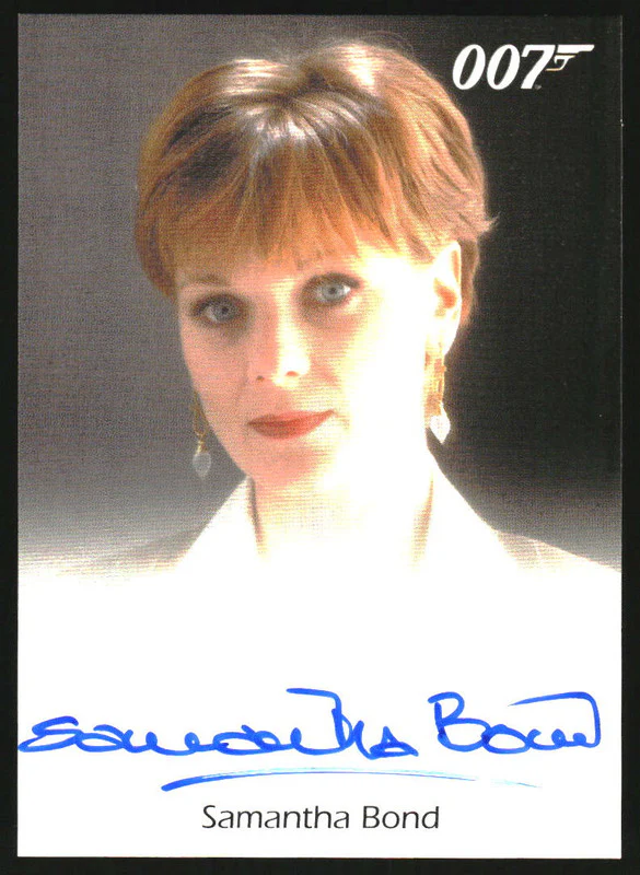 The World is Not Enough Autograph Samantha Bond Miss Moneypenny Auto