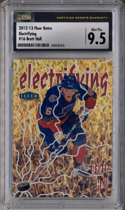 2012-13 Fleer Retro Electrifying #16 Brett Hull CSG 9.5