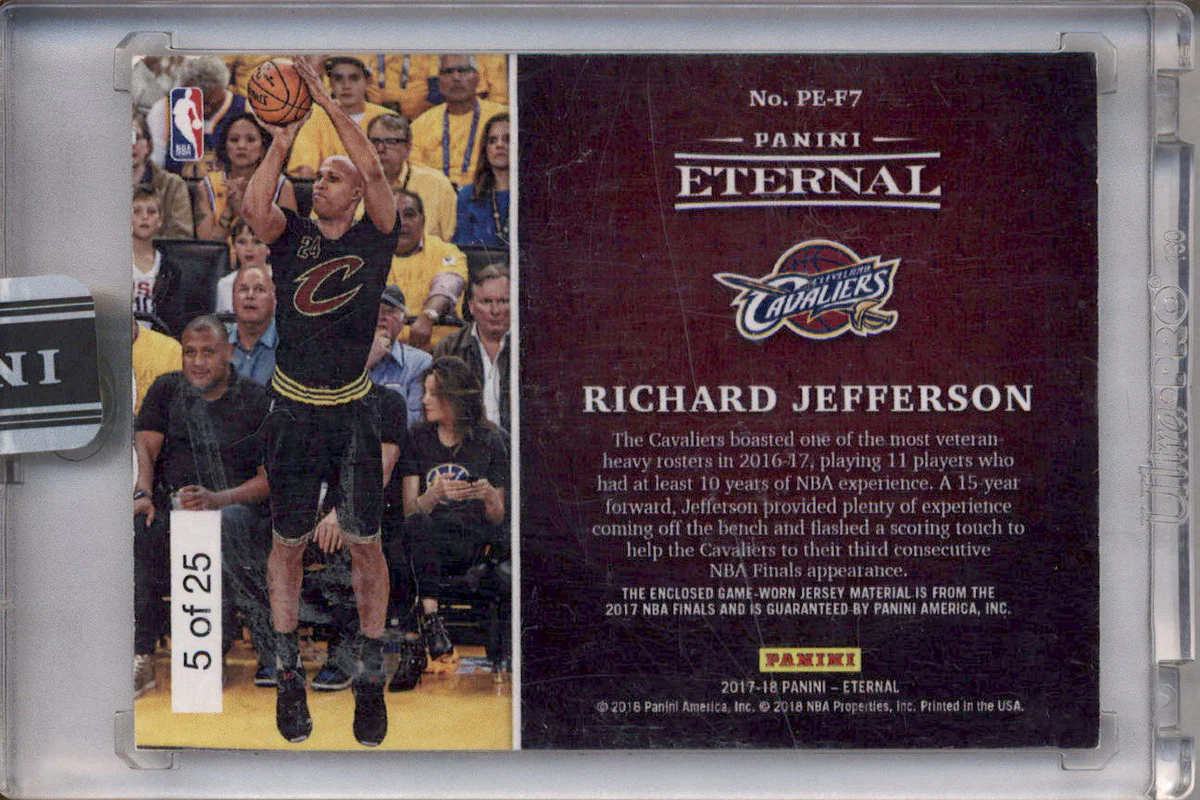 2017-18 Panini Eternal '17 NBA Finals Memorabilia #PEF7 Richard Jefferson /25 - Image 2