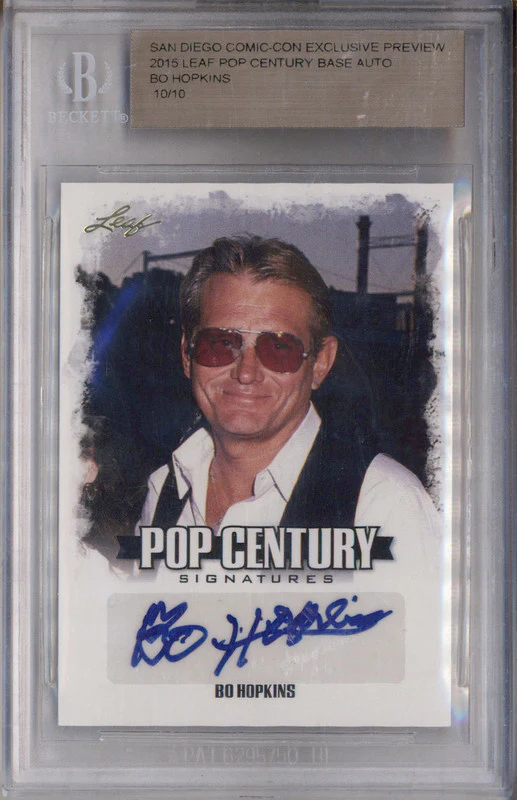 San Diego Comic Con 2015 Leaf Pop Century Autograph Bo Hopkins Auto