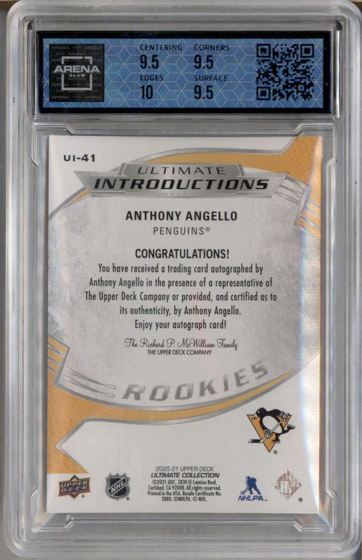 2020 Ultimate Collection Introductions Auto Anthony Angello Arena Club 10 - Image 2