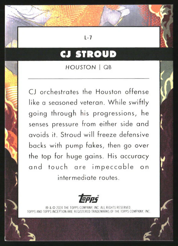 2024 Topps Inception Launch #L-7 CJ Stroud - Image 2