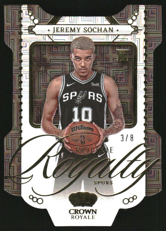 2022-23 Panini Crown Royale Rookie Royalty Asia Gold #9 Jeremy Sochan RC /8