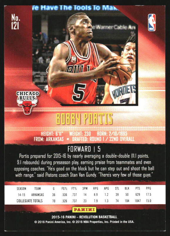 2015-16 Panini Revolution Angular #121 Bobby Portis RC Rookie - Image 2