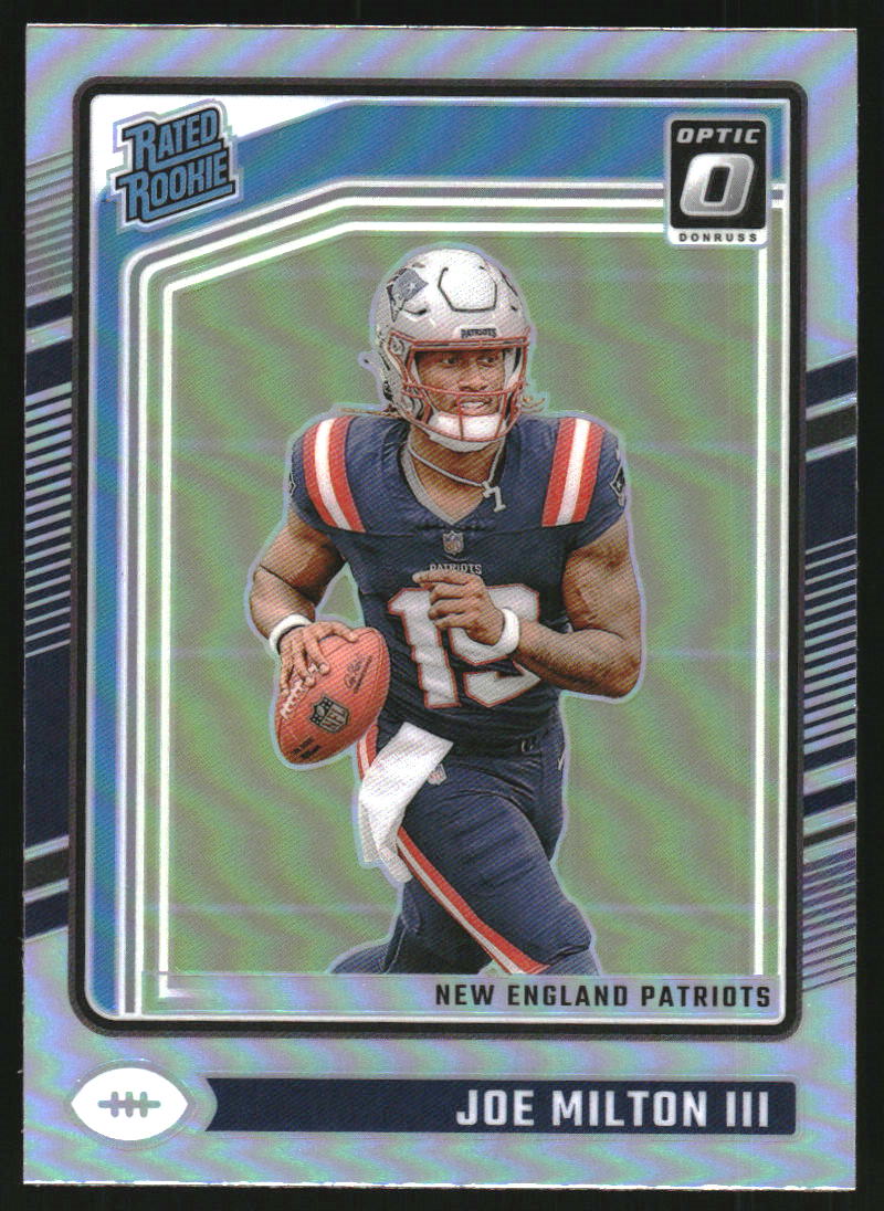 2024 Panini Donruss Optic Holo #255 Joe Milton III Rated Rookie RC