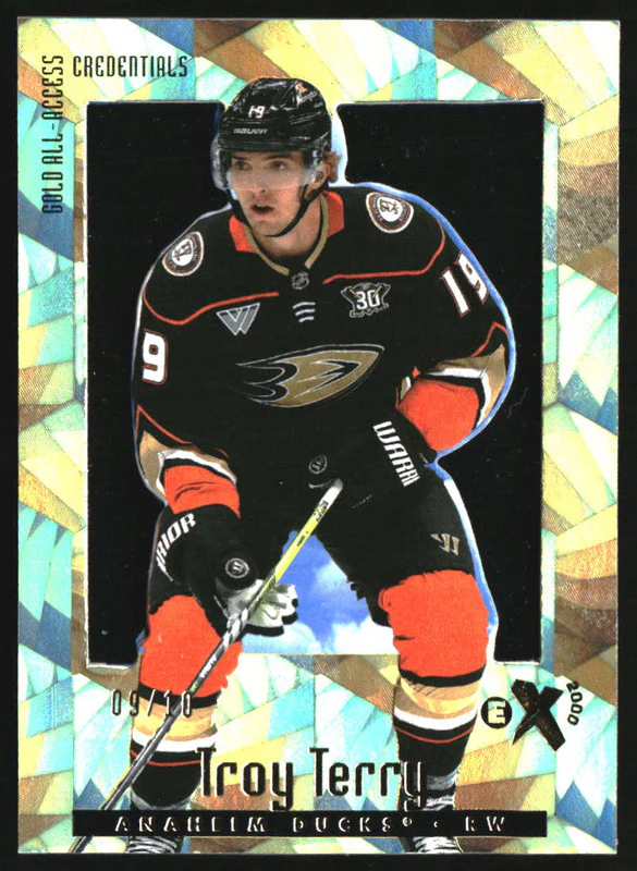 2023 Upper Deck Skybox E-X 2000 Credentials All Access Gold #80 Troy Terry /10