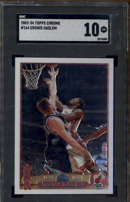 2003 Topps Chrome #164 Udonis Haslem SGC 10