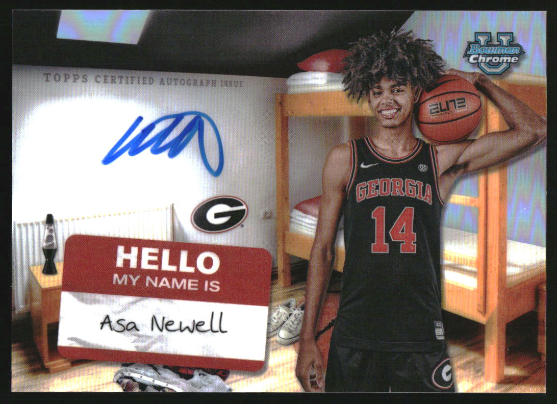 2024-25 Bowman University Chrome Campus Dorm Signatures #CDS-AN Asa Newell Auto