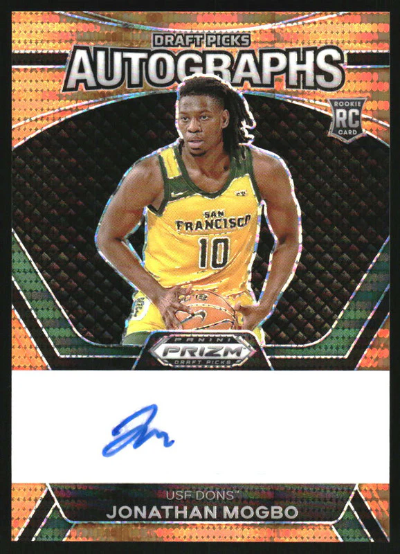2024 Panini Prizm Draft Collegiate Orange Pulsar Jonathan Mogbo RC Auto /49
