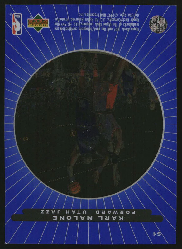 1996-97 UD3 Superstar Spotlight #S4 Karl Malone - Image 2