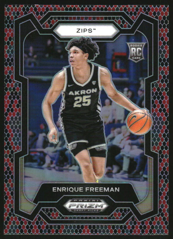 2024 Panini Prizm Draft Picks Collegiate Snakeskin Prizm #72 Enrique Freeman RC