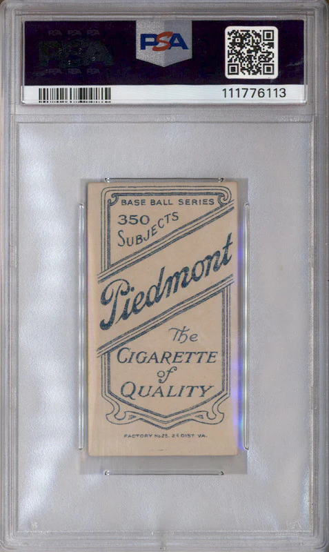 T206 Piedmont 350 Fred Abbott PSA 6 - Image 2