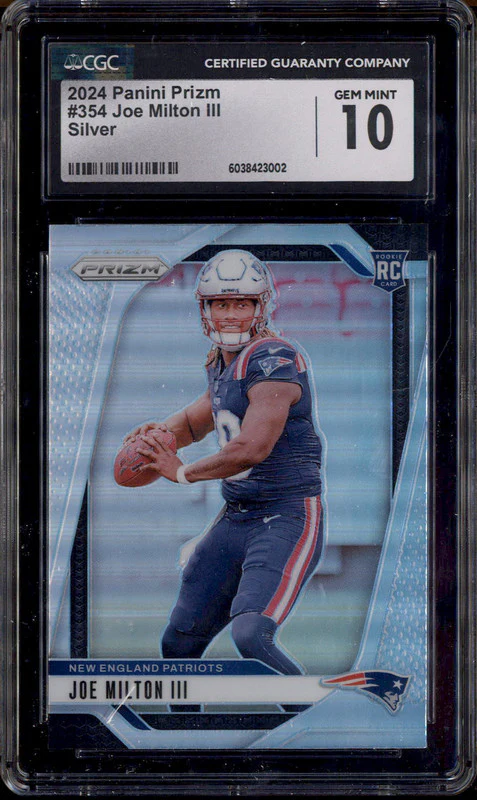 2024 Panini Prizm Silver #354 Joe Milton III RC Rookie CGC 10