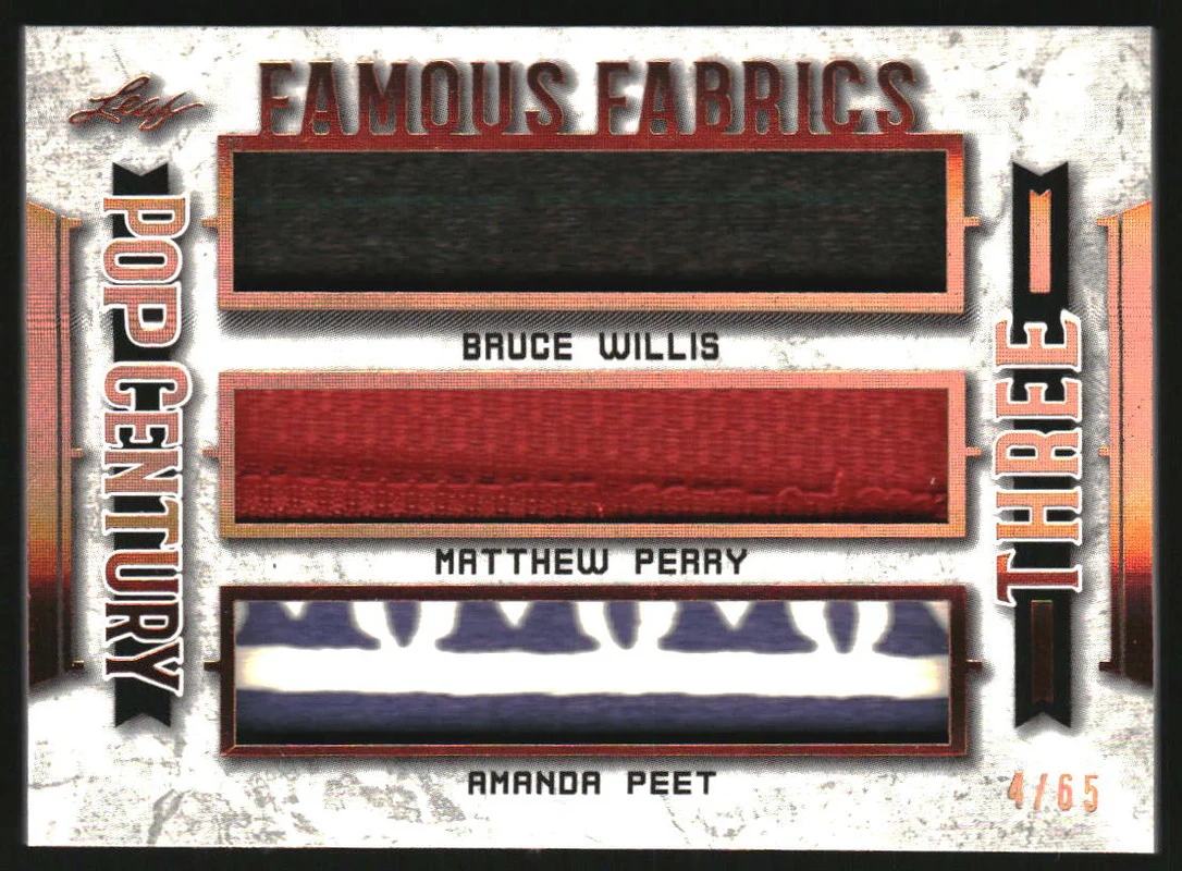 2021 Leaf Famous Fabrics Bruce Willis Matthew Perry Amanda Peet /65