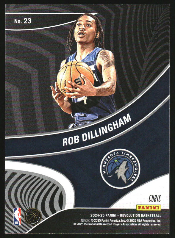 2024-25 Panini Revolution Showstoppers Cubic #23 Rob Dillingham RC /50 - Image 2