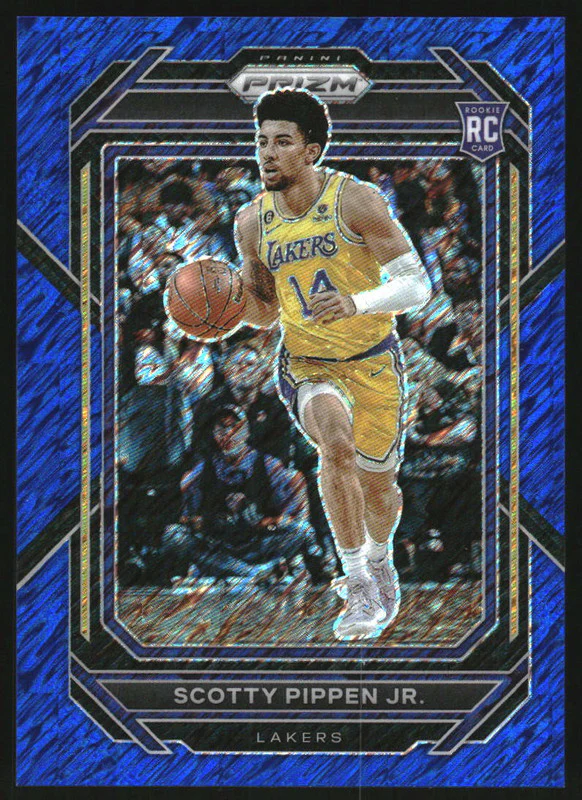 2022-23 Panini Prizm Prizms Blue Shimmer FOTL #232 Scotty Pippen Jr. RC /35