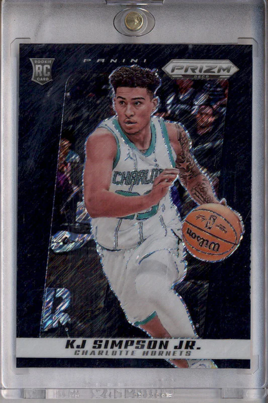 2024-25 Panini Prizm Deca Black Shimmer Prizms FOTL #139 KJ Simpson Jr. RC 1/1