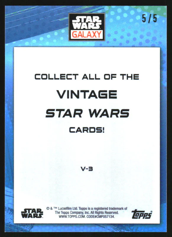 2021 Topps Chrome Star Wars Galaxy Vintage Star Wars Red #V-3 Star Destroyer /5 - Image 2