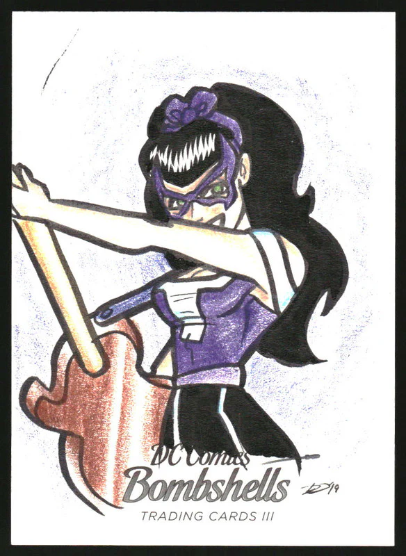 Cryptozoic DC Comics Bombshells Artist Signature Sketch Card 1/1