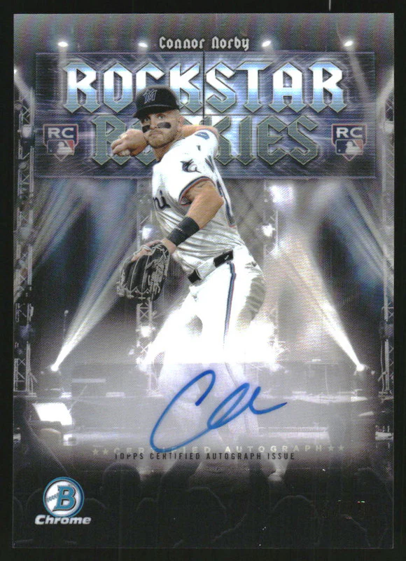 2025 Bowman Rockstar Rookies Autographs #RRA-CN Connor Norby RC Auto /25