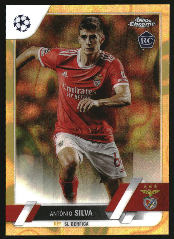 2022-23 Topps Chrome UEFA Champions League Gold Lava #86 Antonio Silva RC