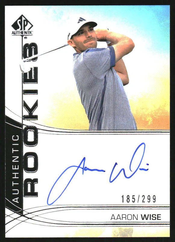 2024 Upper Deck Portfolio SP Authentic Rookies Parallel Aaron Wise Auto /299